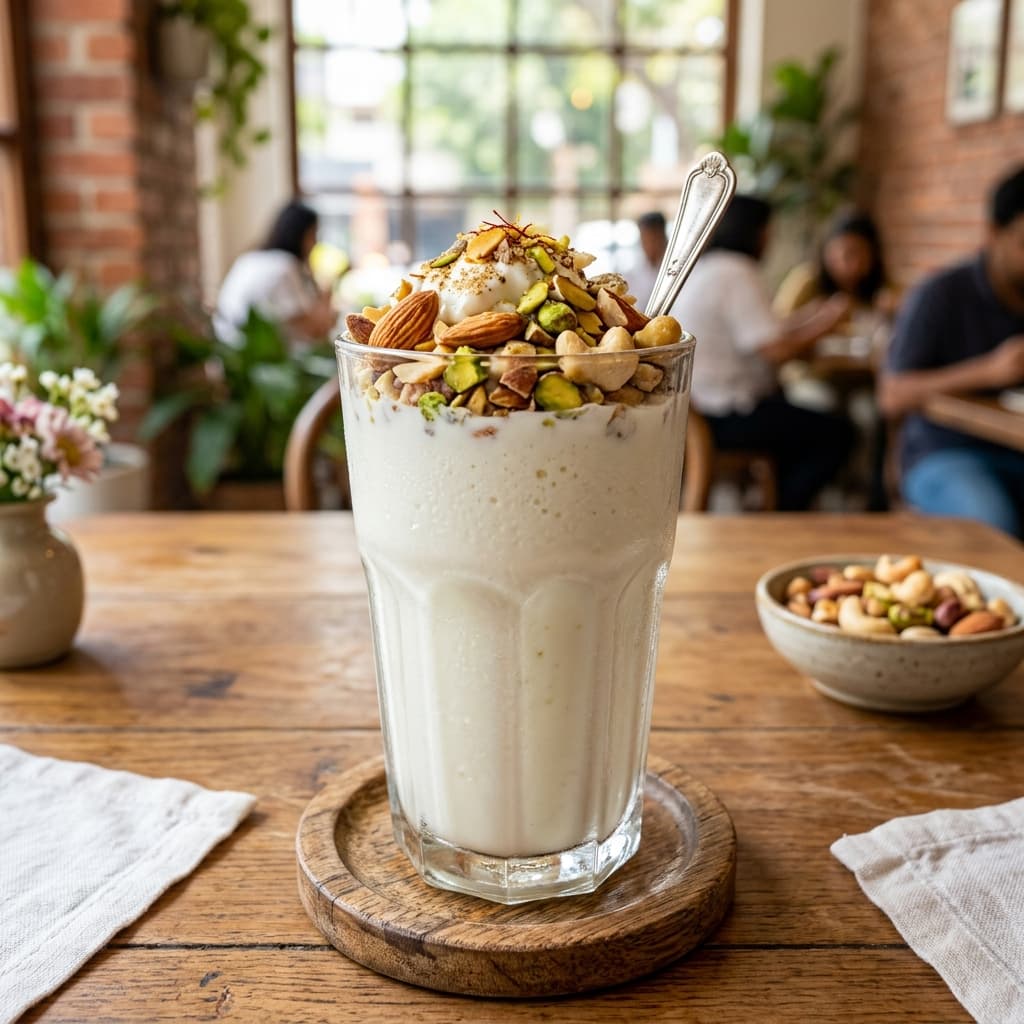 Plain Lassi with Dry Fruits