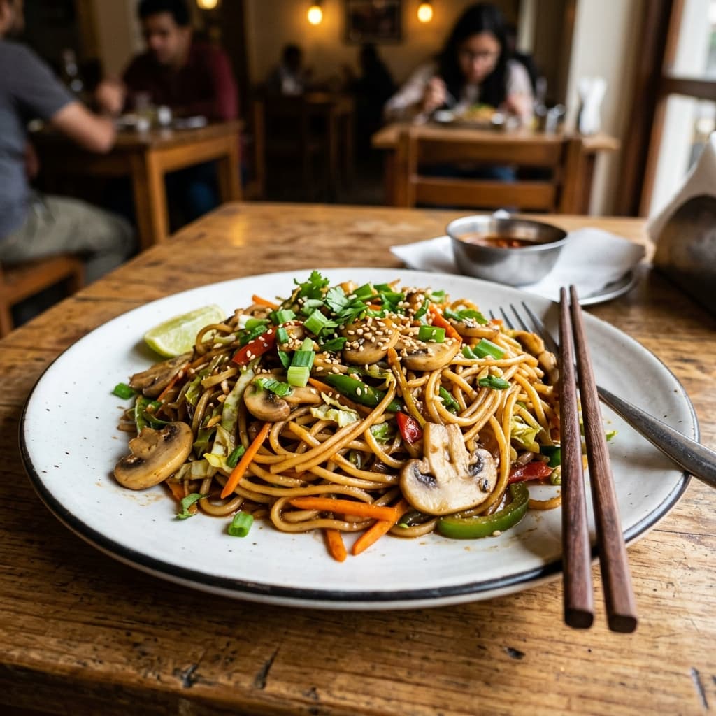 Mushroom Chowmein