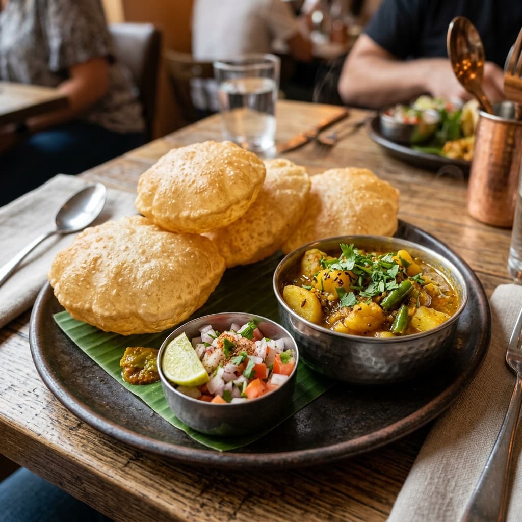 Poori Sabzi(4 pcs)
