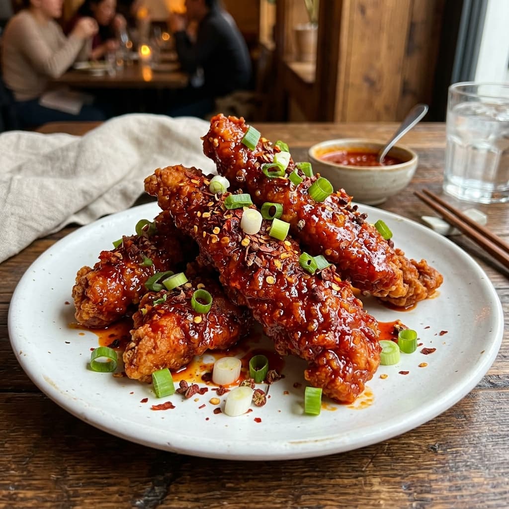 Schezwan Chicken Strips(8)